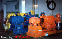 Don't be fooled, each of these pumps are larger than a man!