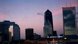 Downtown Jacksonville as viewed from Friendship Fountain